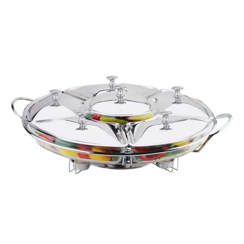 Rechaud Giratório com 6 Compartimentos [ÚLTIMAS 30 UNIDADES]