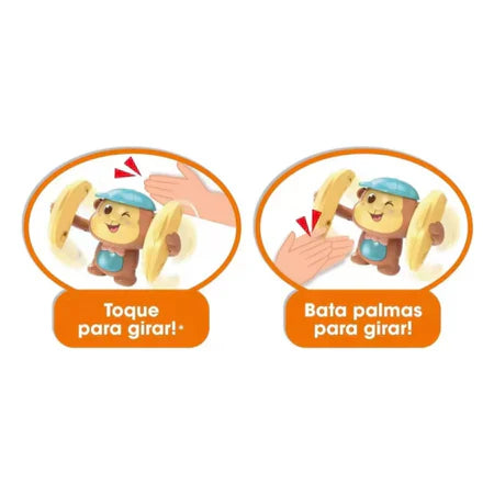 Banana Monkey - Macaquinho Interativo - Dá Cambalhota, Tem Música e Luzes